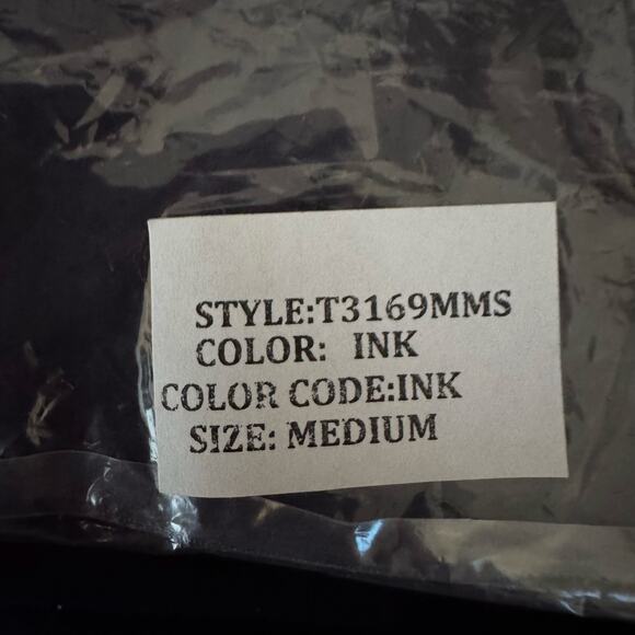 Laila Jayde Long Sleeve Keyhole Top Purple Ink NWT Size Medium - Picture 7 of 9